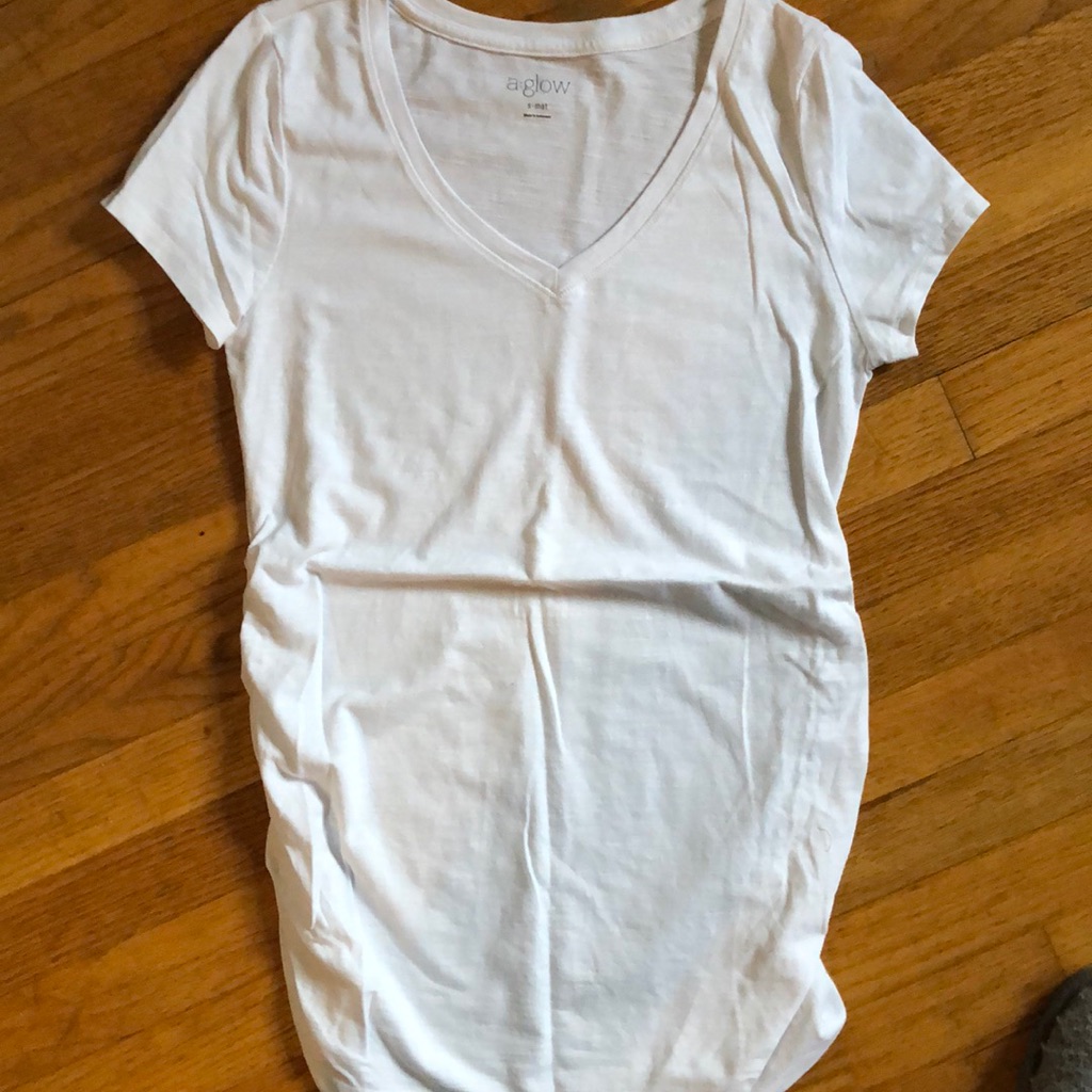 Basic White Maternity Tee